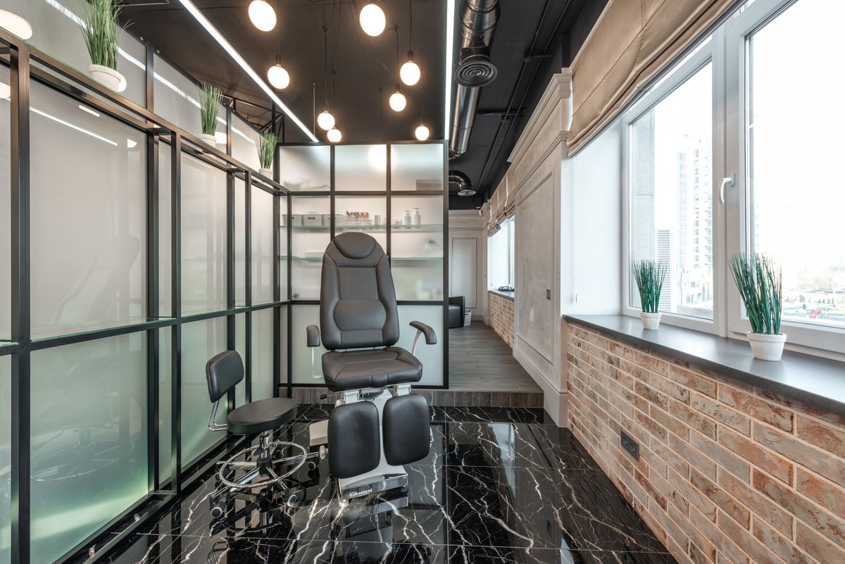 Private nail studio interior